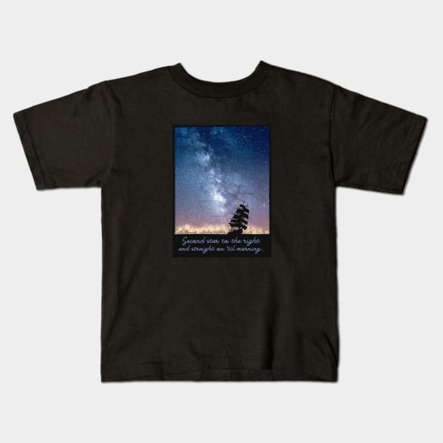 Sail away Kids T-Shirt by Blacklinesw9